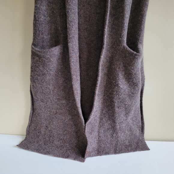 Wilfred Olivie Long Mohair Sleeveless Sweater Vest Brown Womens Small Lagenlook - Picture 6 of 8